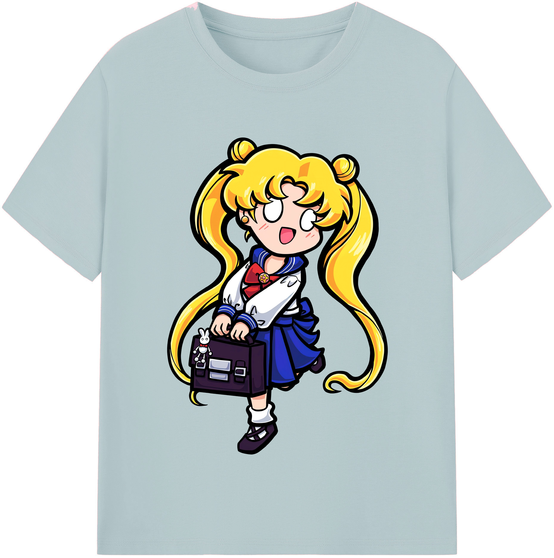 （画像用） 美少女戦士セーラームーン 愛野 美奈子 あいの みなこ Sailor Moon Aino Minako 綿100％半袖Tシャツ（フロントプリント）